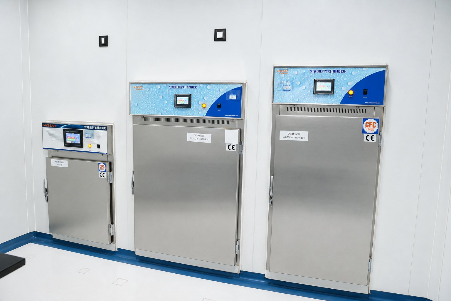 Stability chambers for long-term and accelerated studies at Laksh Finechem